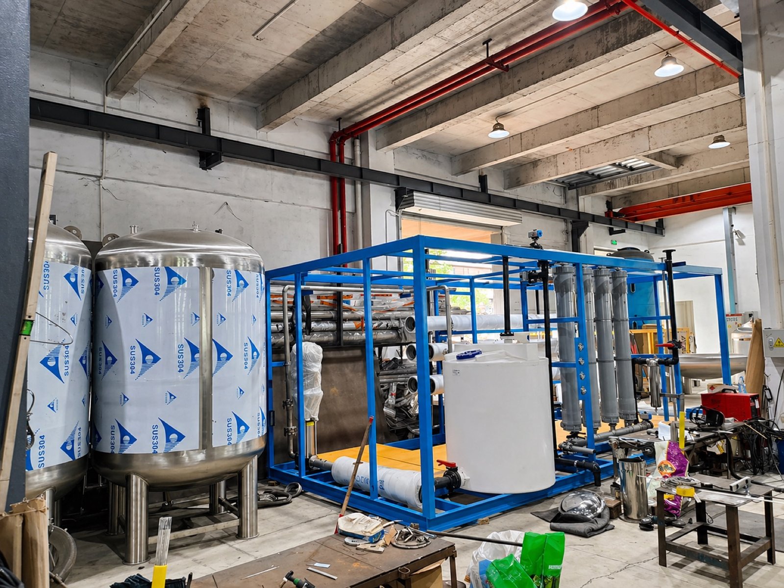 10T RO Unit with Ultrafiltration System / 10吨反渗透装置+超滤系统